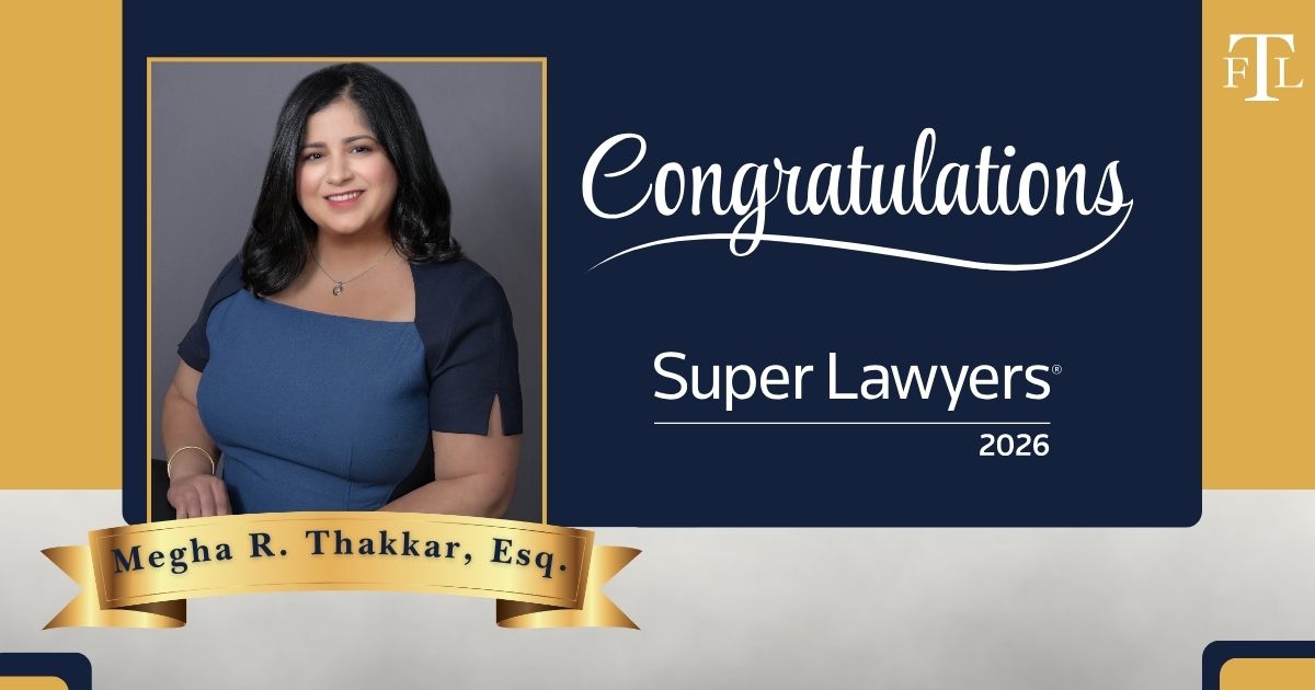 Megha R. Thakkar selected to the 2026 New Jersey Super Lawyers list